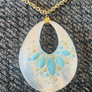 Alexis Bittar Pendant with adjustable gold chain